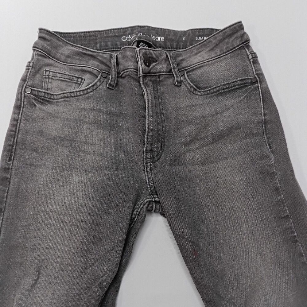 Calvin Klein Jeans Slim Boyfriend Women’s Size 2 Stretch Light Wash Black